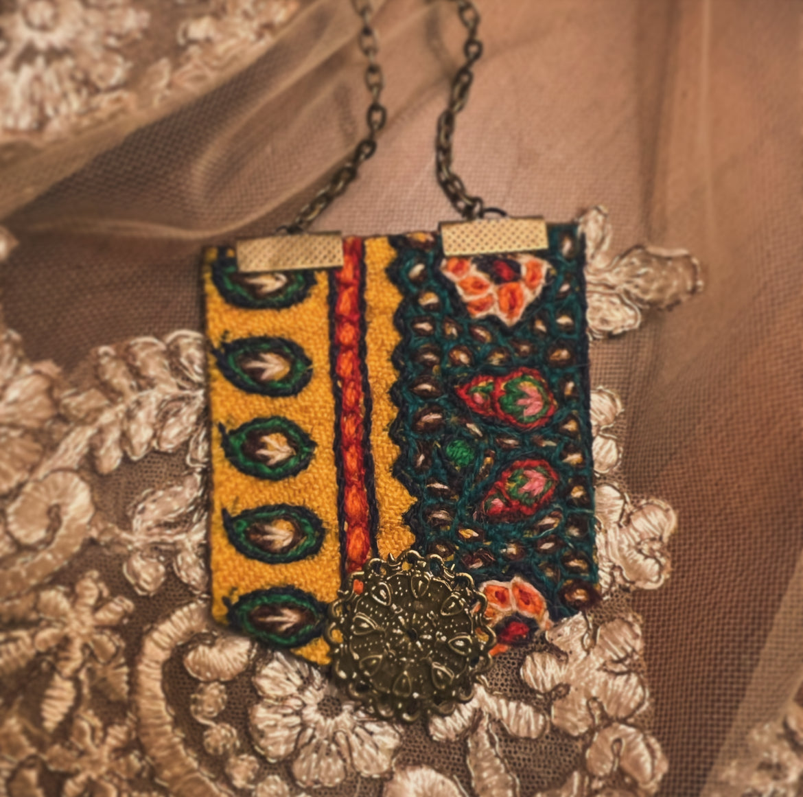 Needlework Necklace 006