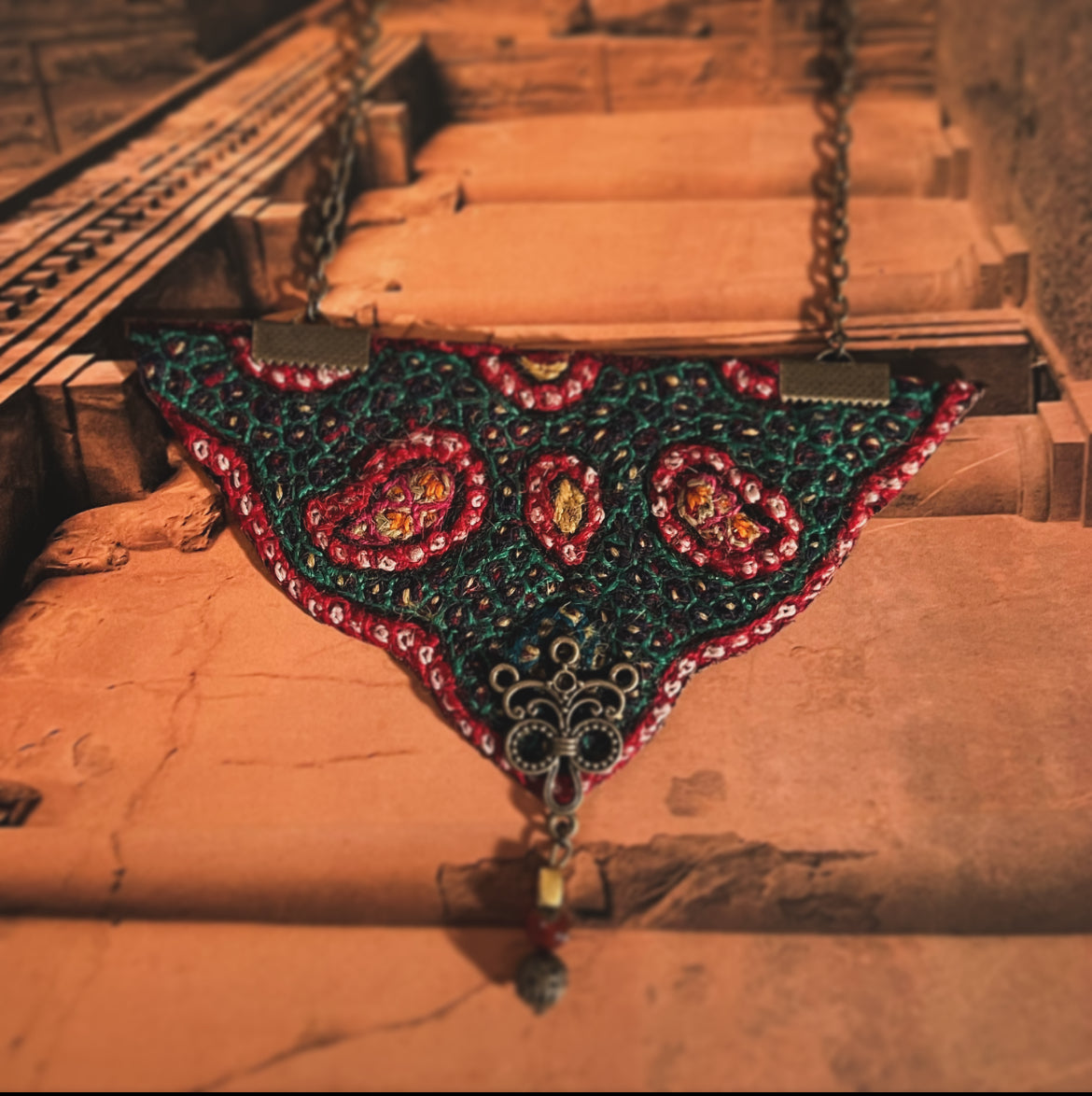 Large Needlework Necklace 005