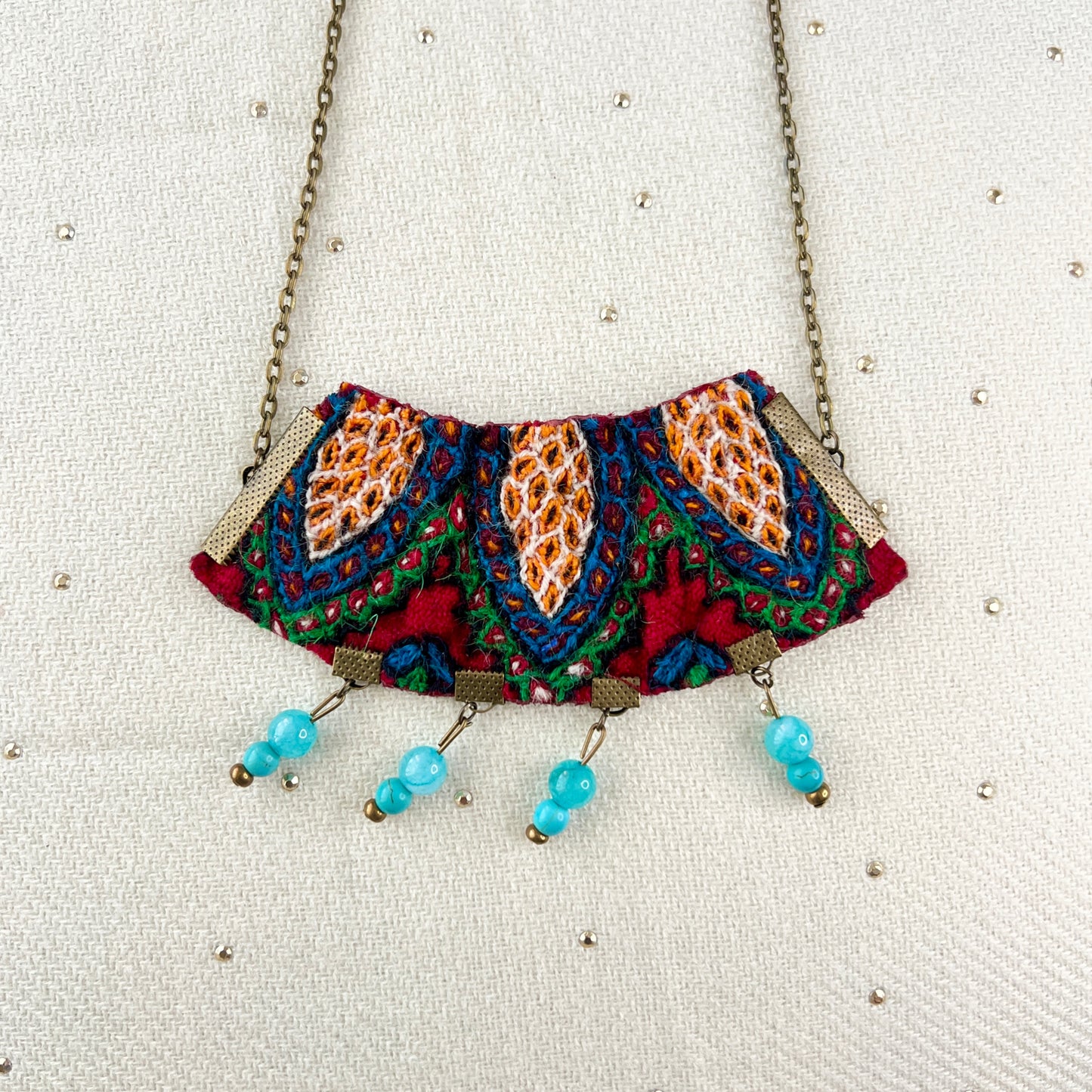 Large Needlework Necklace 016