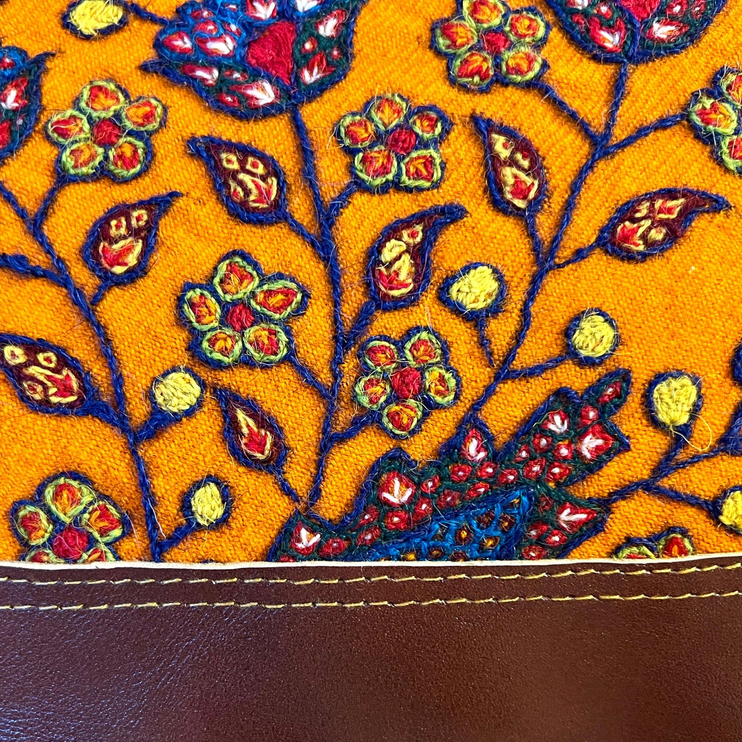 Laleh Crossbody (Orange/Dark Brown)