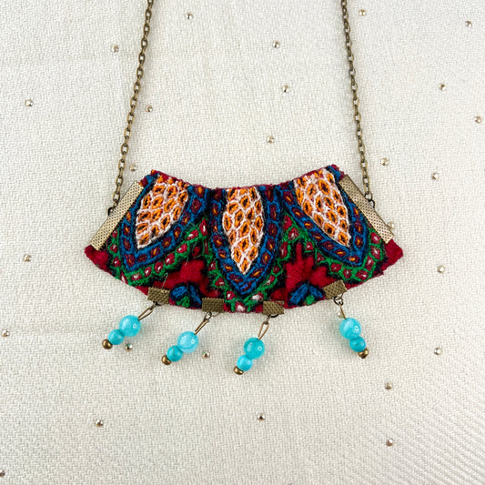 Large Needlework Necklace 016