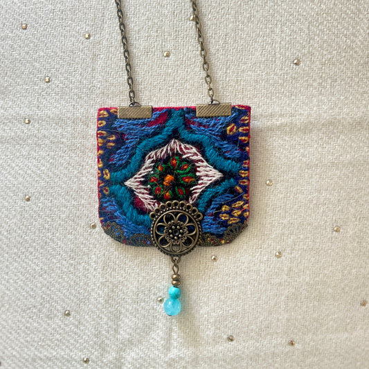 Large Needlework Necklace 014