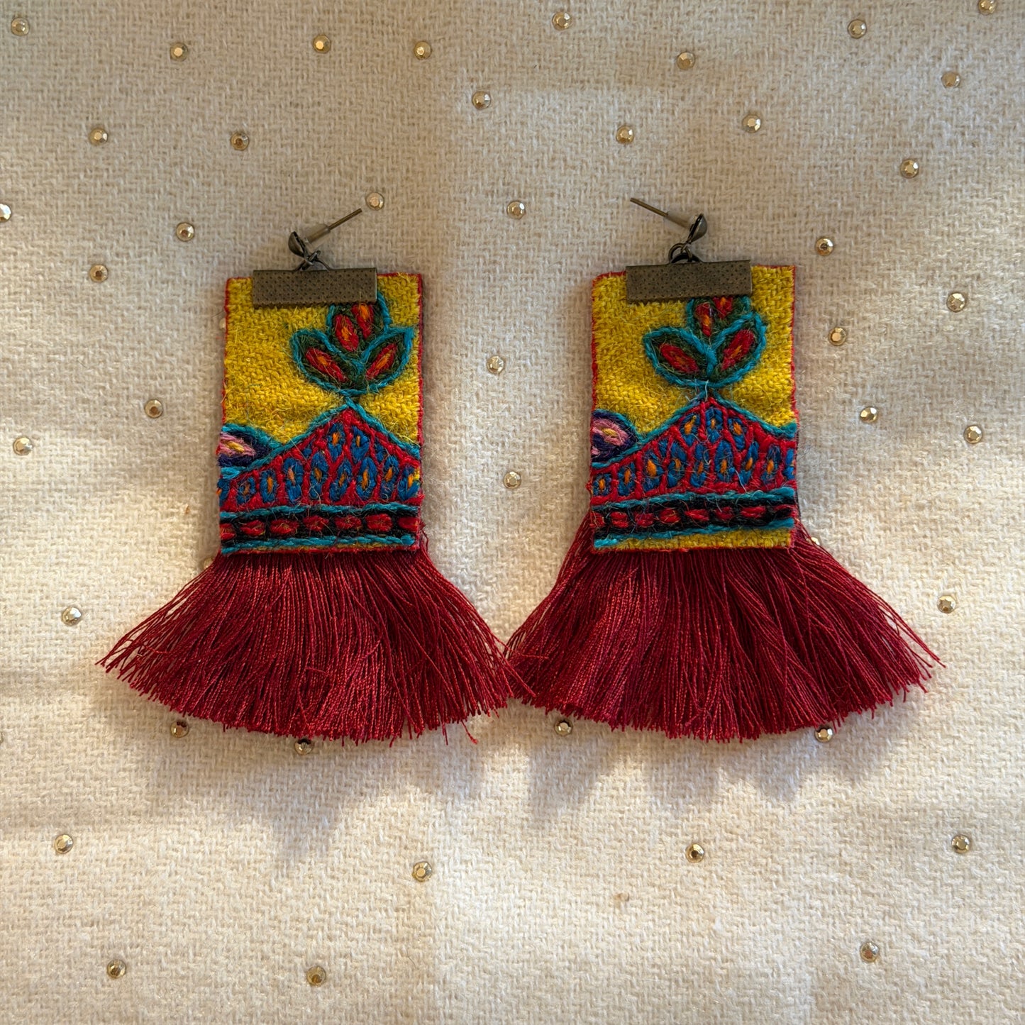 Fringed Earrings 014