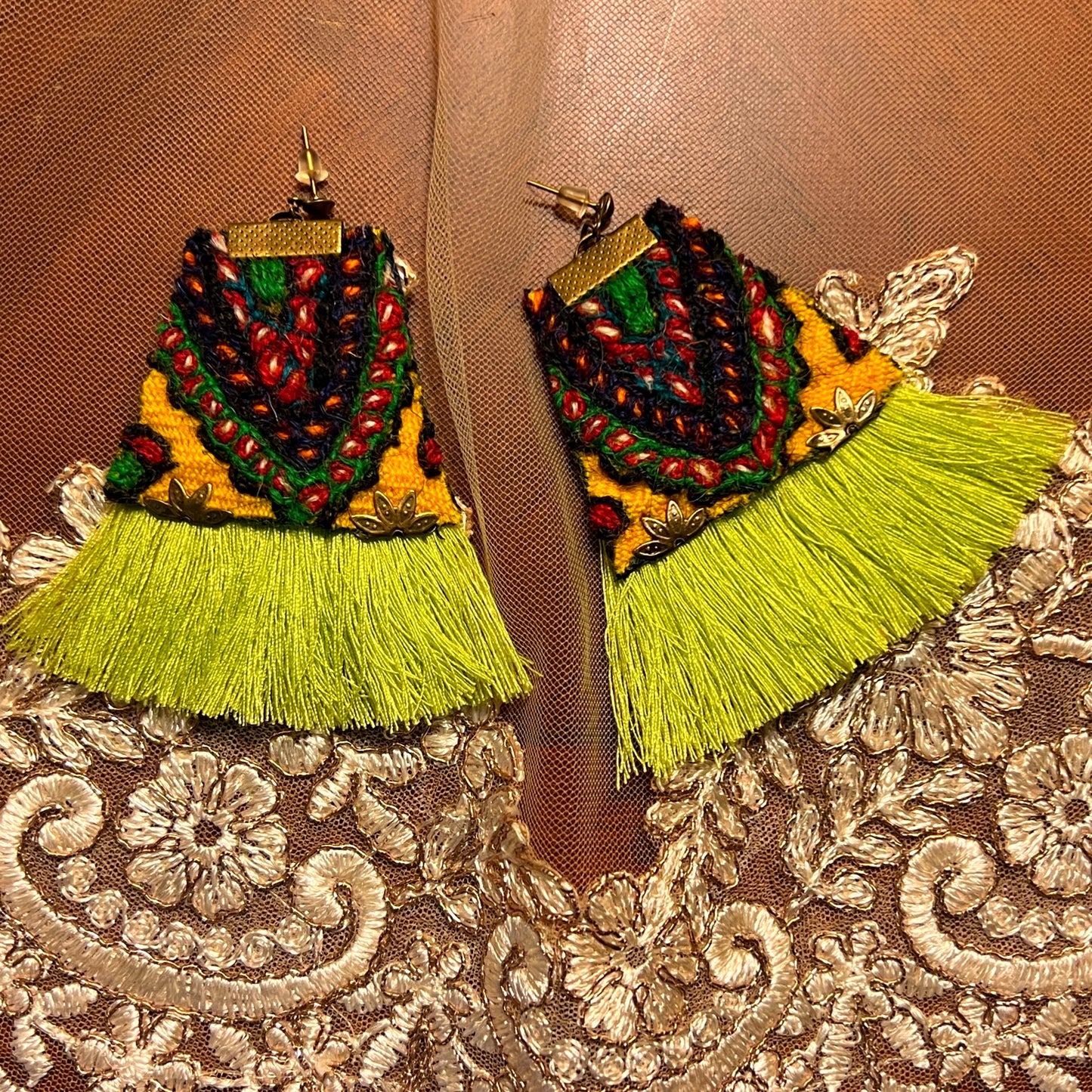 Fringed Earrings 012