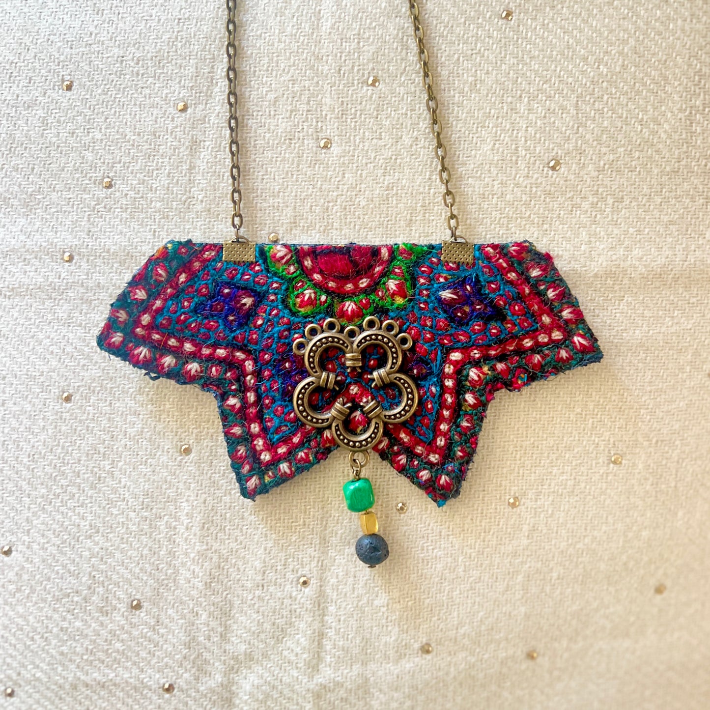 Large Needlework Necklace 012