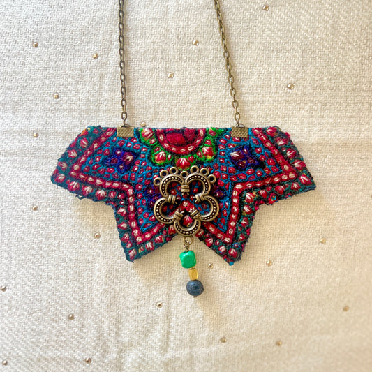 Large Needlework Necklace 012